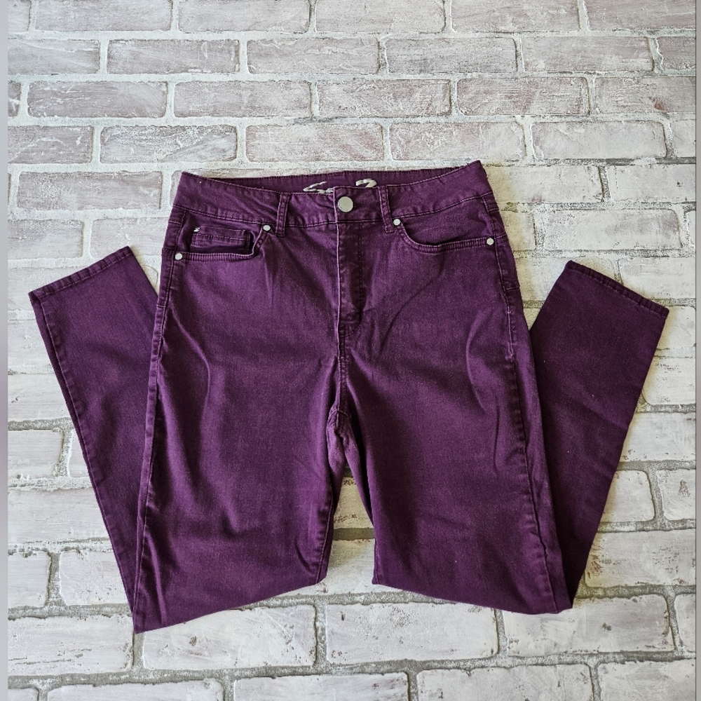 Seven7 Women's Plum Booty Shaper Skinny Jeans